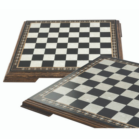 Chess Board 50cm - Black & Eco Mother Of Pearl - TimeLine Gifts