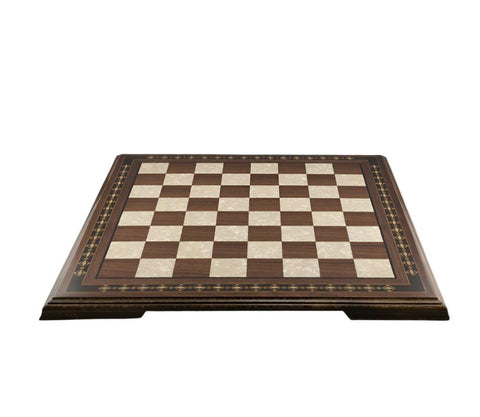 Mini Chess Board 35cm - Walnut & Eco Mother Of Pearl