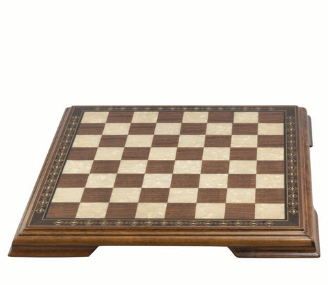 Chess Board 50cm - Walnut & Eco Mother Of Pearl