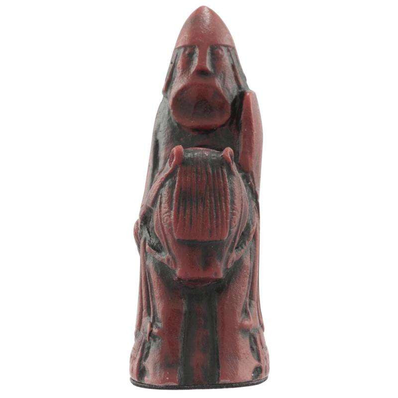 A handmade chess piece from the Isle of Lewis set.