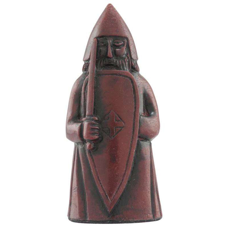 A handmade chess piece from the Isle of Lewis set.