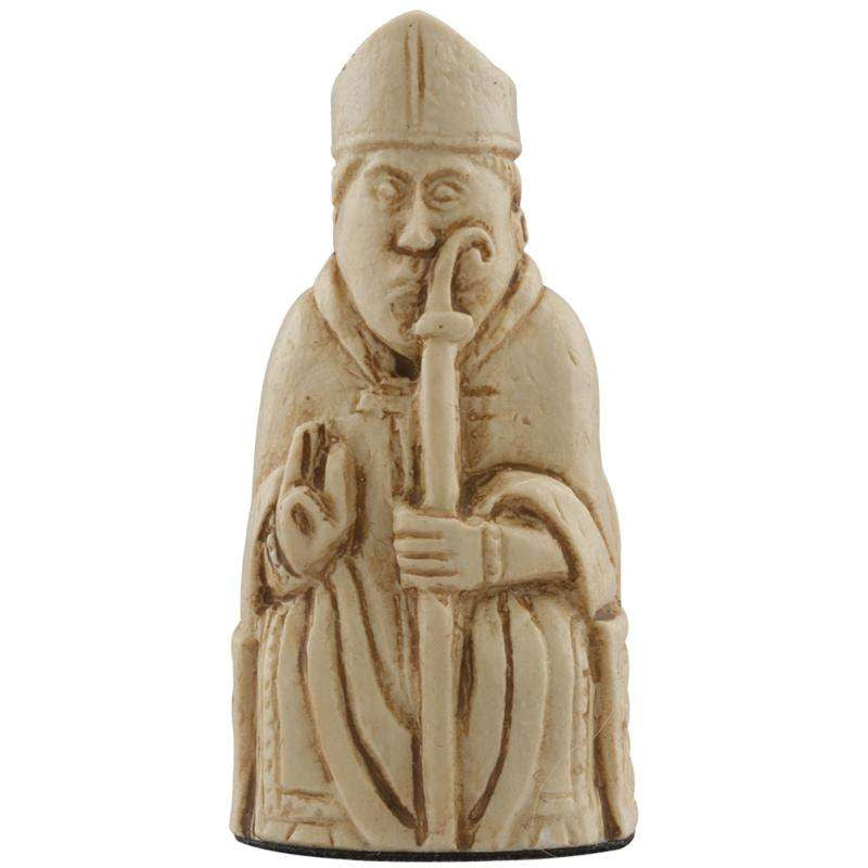 A handmade chess piece from the Isle of Lewis set.