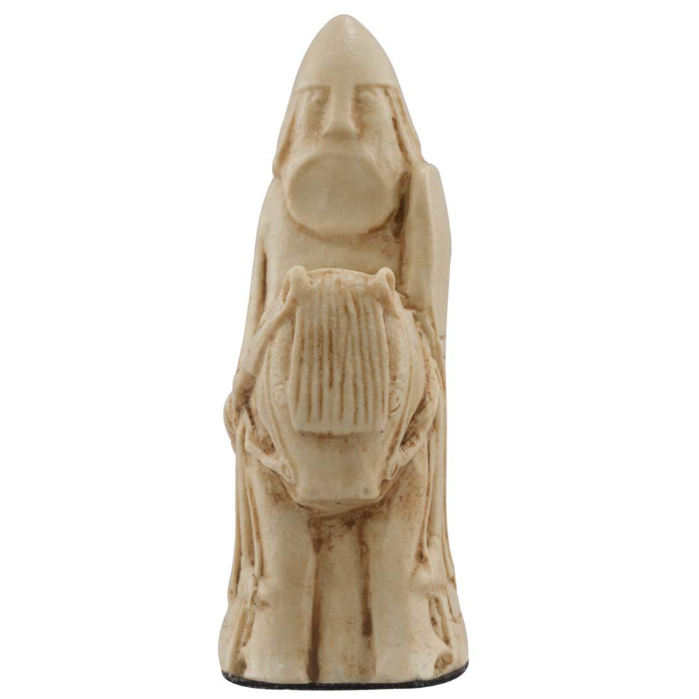 A handmade chess piece from the Isle of Lewis set.