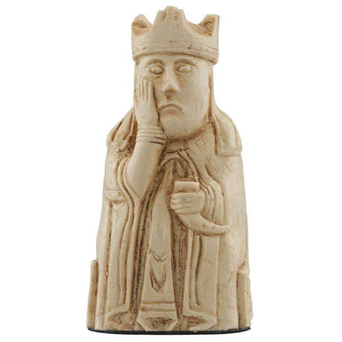 A handmade chess piece from the Isle of Lewis set.