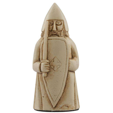 A handmade chess piece from the Isle of Lewis set.
