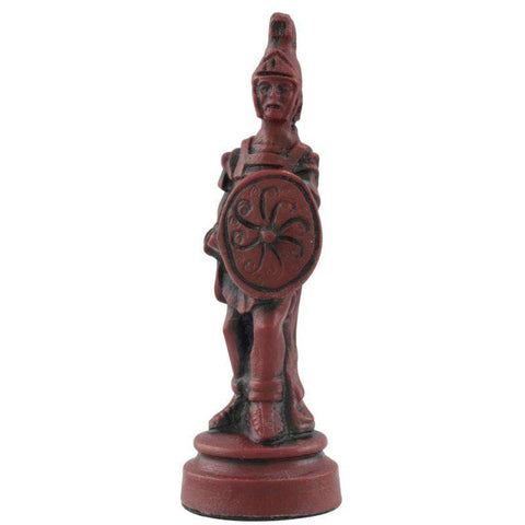 Roman - Burgundy & Ivory Chess Set
