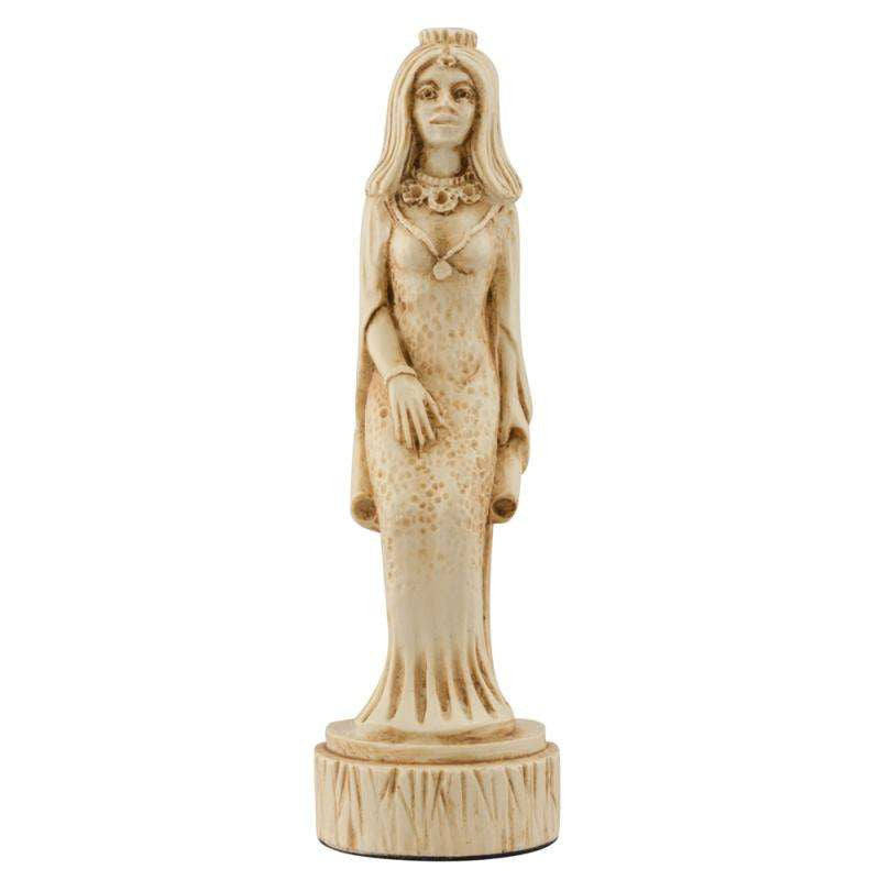 A handmade chess piece depicting Queen Nefertari, the favourite wife of Rameses II.

Nefertari’s name means 'beautiful companion'. Highly educated she could read and write hieroglyphs and was a great diplomat.

