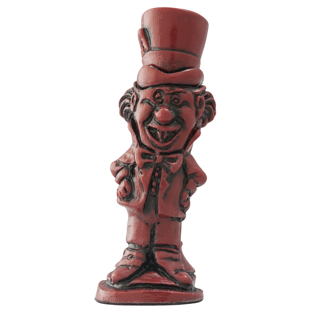 A handmade chess piece featuring the Character "The Mad Hatter" from Alice in Wonderland.