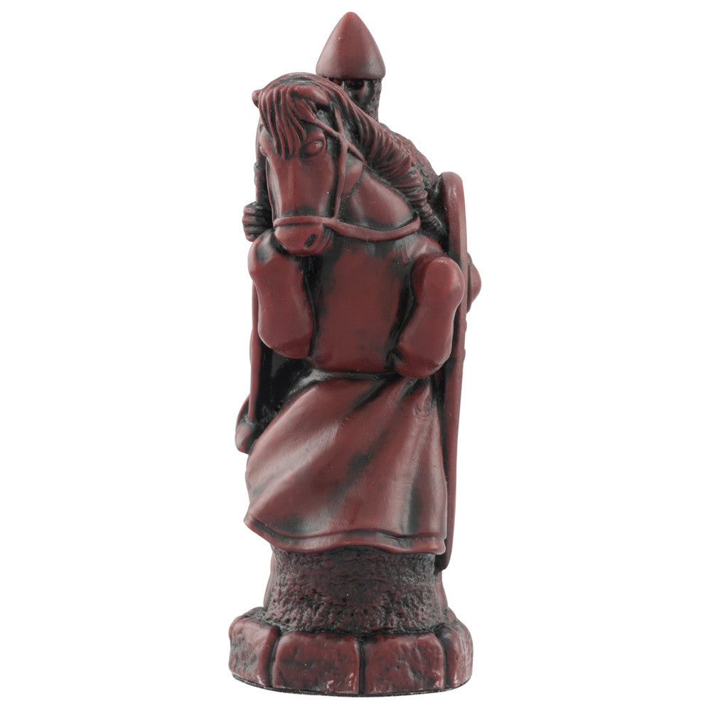 A handmade chess piece depicting an important figure from the Battle of Hastings.