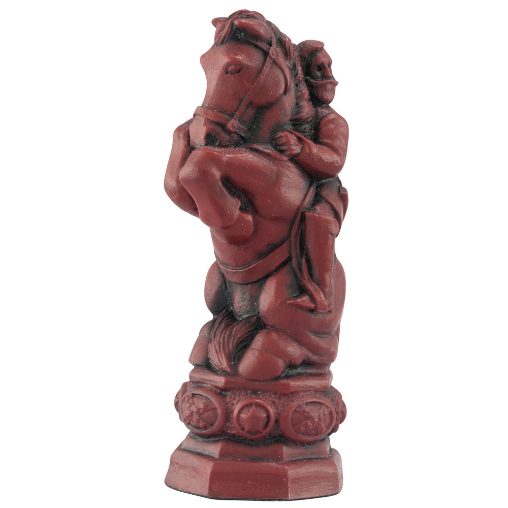A handmade chess piece inspired by important characters from the American Civil War.