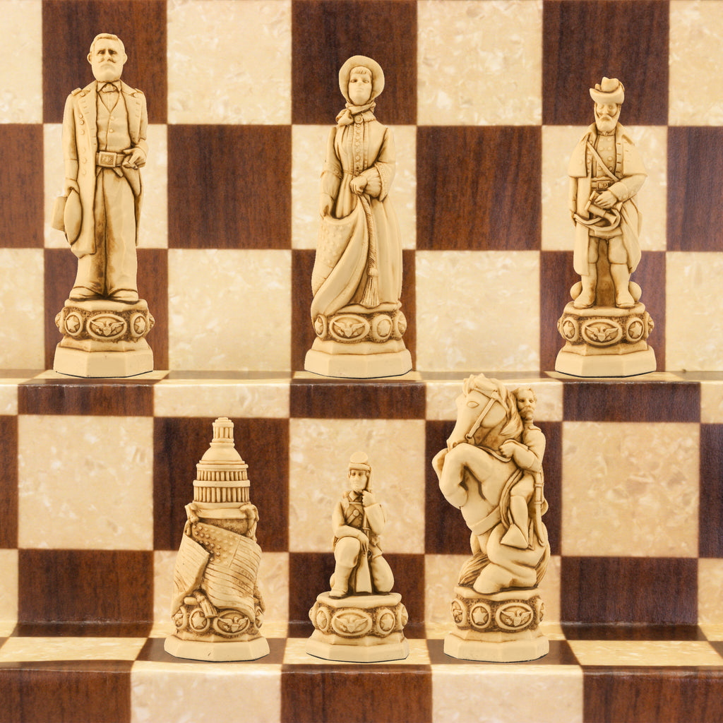 American Civil War - Handmade Chess Set | Studio Anne Carlton
