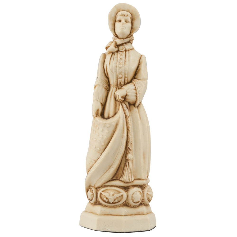 A handmade chess piece inspired by important characters from the American Civil War.