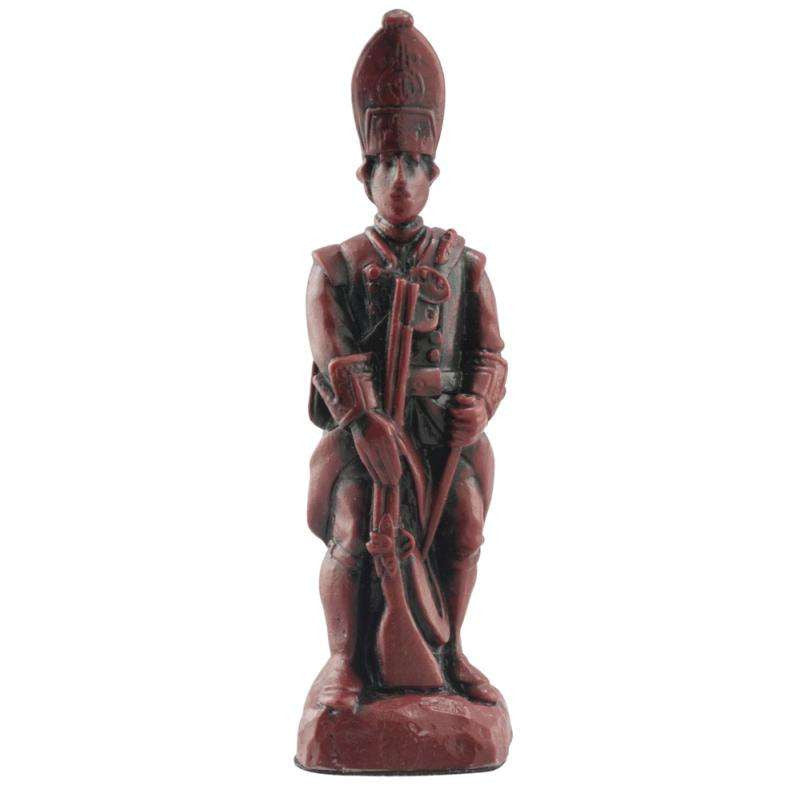 A handmade chess piece featuring an important figure from The Battle of Culloden.