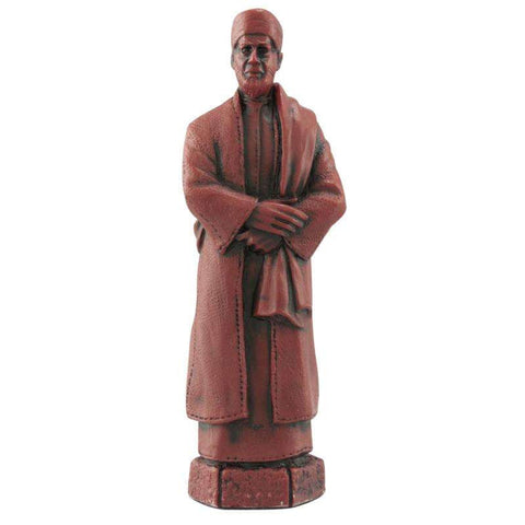 A handmade chess piece depicting a Imam in typical garments suitable for the period.

There were many different sects of Muslims, some more militant than the others.