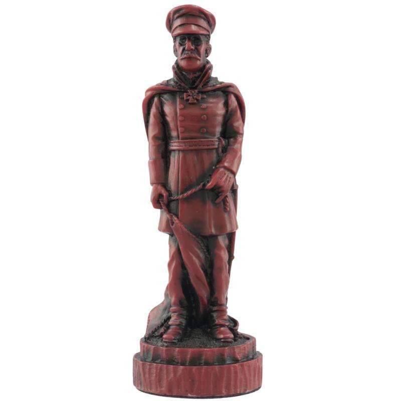 A handmade chess piece depicting an important figure from the Battle of Waterloo.