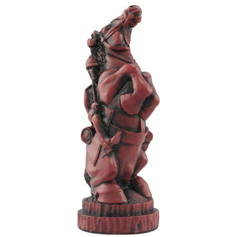 A handmade chess piece depicting an important figure from the Battle of Waterloo.