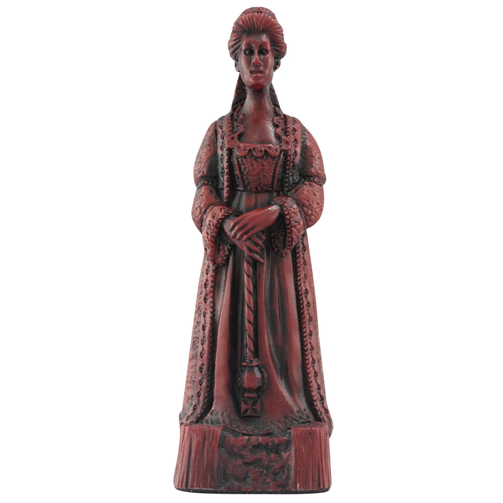 A handmade chess piece depicting an important figure from the American Revolutionary War.