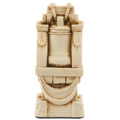A handmade chess piece depicting an important figure from the American Revolutionary War.