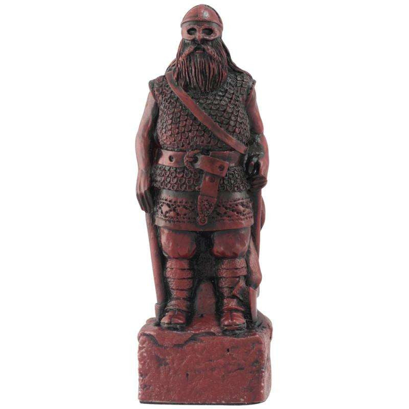 A handmade chess piece featuring Sigurd the Stout, from the Battle of Clontarf.