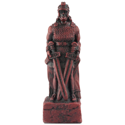 A handmade chess piece featuring Prince Of Erinn, Son of King Brian from The Battle of Clontarf.