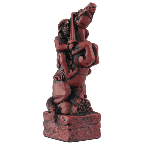 A handmade chess piece featuring Duncan O' Hartugan, from The Battle of Clontarf.
