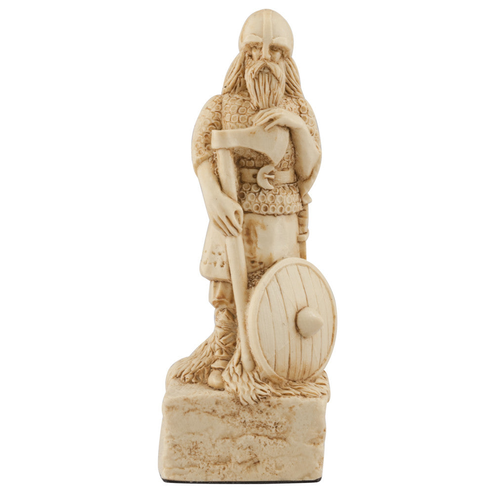 A handmade chess piece featuring a Viking foot soldier, from the Battle of Clontarf.