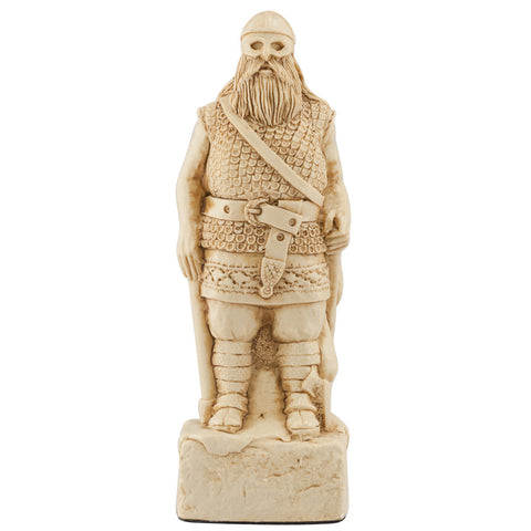 A handmade chess piece featuring Sigurd the Stout, from the Battle of Clontarf.