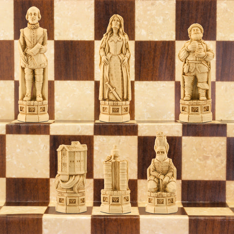 Shakespeare & the Globe - Chess Set (Unpainted)