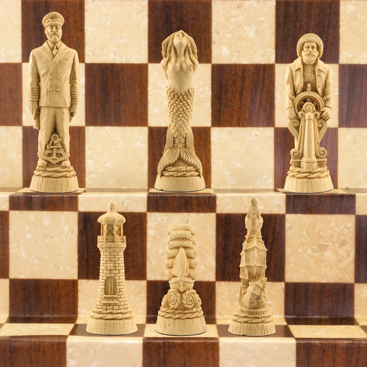 Nautical - Chess Set (Unpainted)