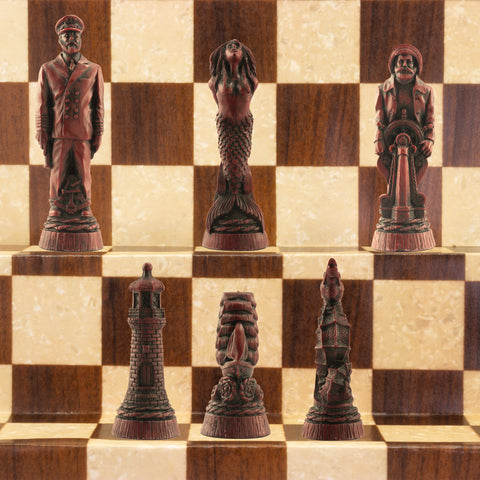 Nautical - Chess Set (Unpainted)