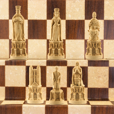 Medieval Cathedral - Chess Set (Unpainted)