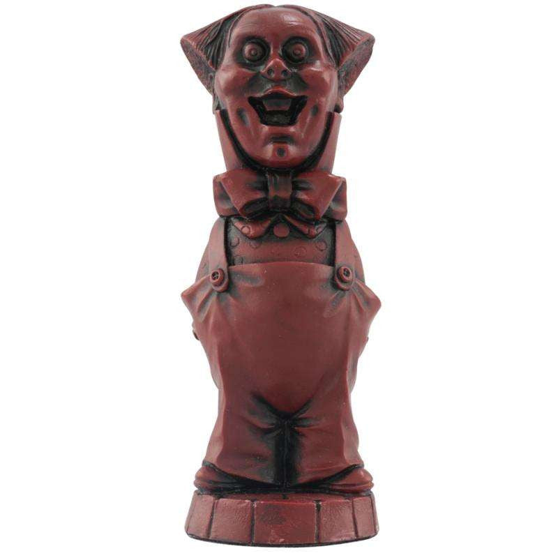 Burgundy coloured themed Bishop chess piece Depicting a Hammer Head from the Wonderful Wizard of Oz.