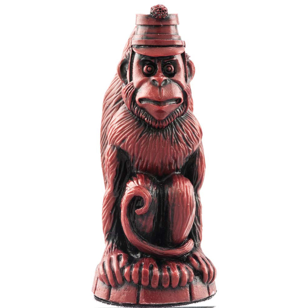 Burgundy coloured themed Pawn chess piece Depicting a Winged Monkey from the Wonderful Wizard of Oz, their strength lies in their numbers.