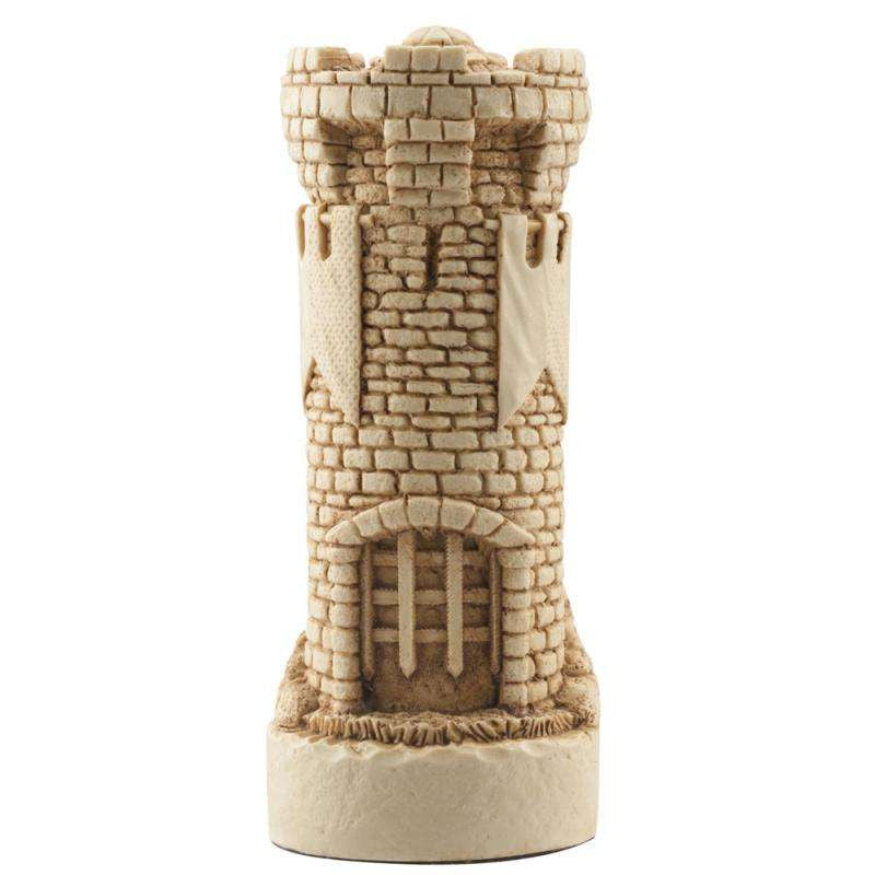 A handmade chess piece depicting an important figure from the Battle of Bannockburn.