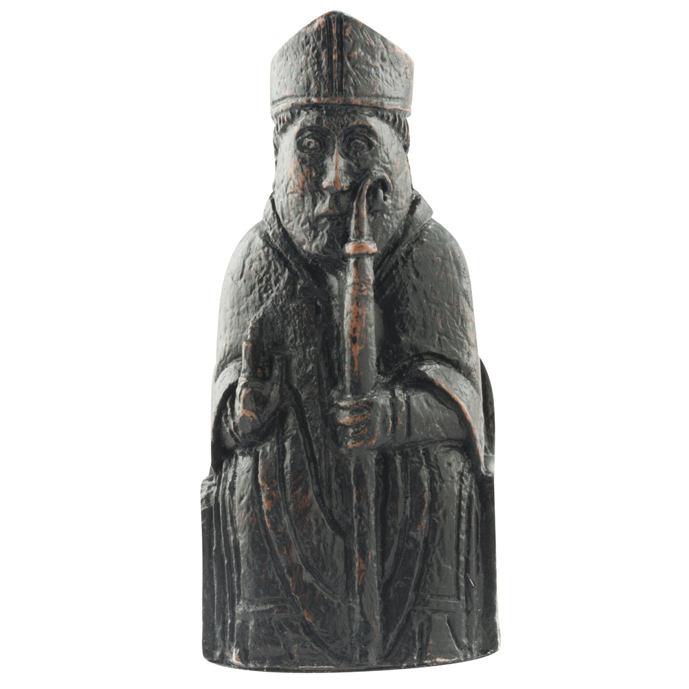 A handmade recreation of The Isle of Lewis Bishop Chess Piece, from the oldest known chess set.
