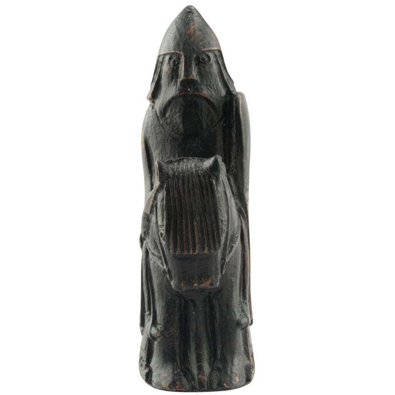 A handmade recreation of The Isle of Lewis Knight Chess Piece, from the oldest known chess set.
