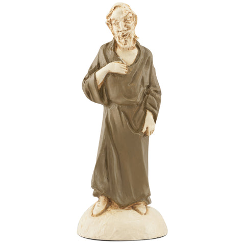 A handpainted brown coloured chess piece depicting Merlin the Magician, From Arthurian Legend.

The son of the mortal woman Adhan, and an incubus, from which he derives his supernatural powers. Merlin served as the King's advisor until he was bewitched by the Lady of The Lake.