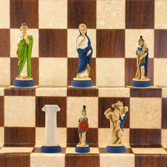 Roman - Hand Painted Chess Set