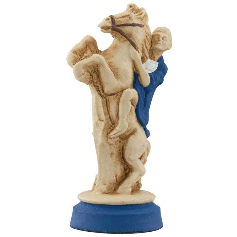 Hand painted themed Knight chess piece depicting a Roman Equestrian rider.