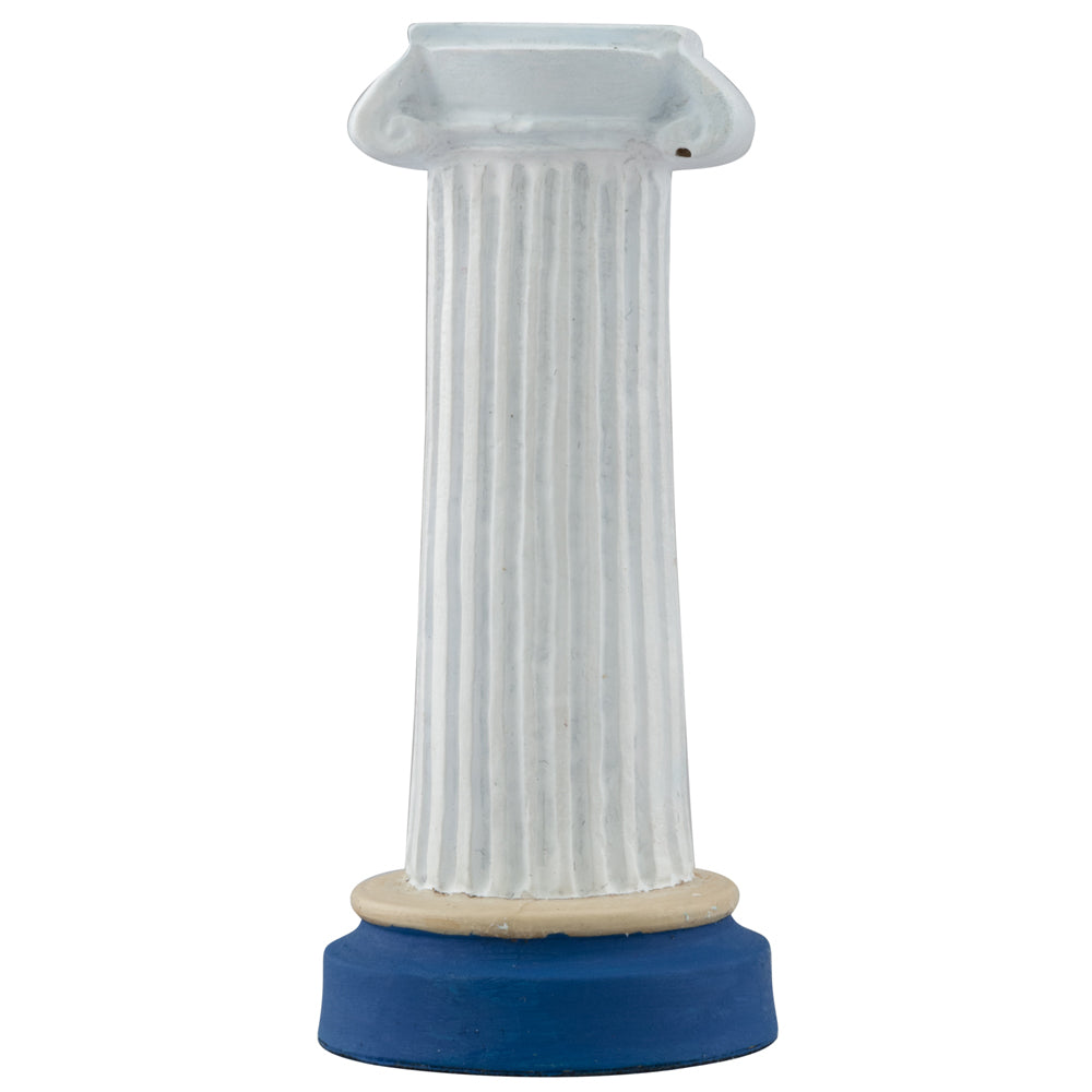 Hand painted themed Rook chess piece represeting the traditional Roman column.