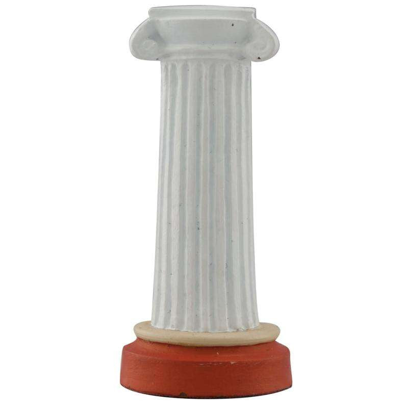 Hand painted themed Rook chess piece represeting the traditional Roman column.