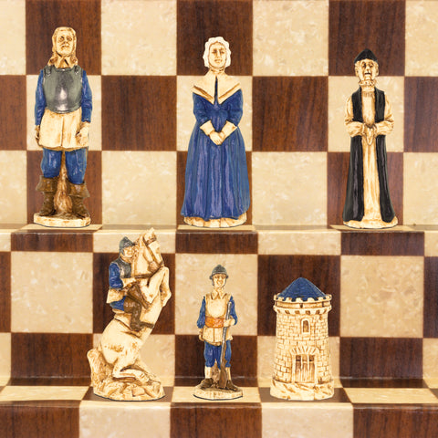 English Civil War - Hand Painted Chess Set