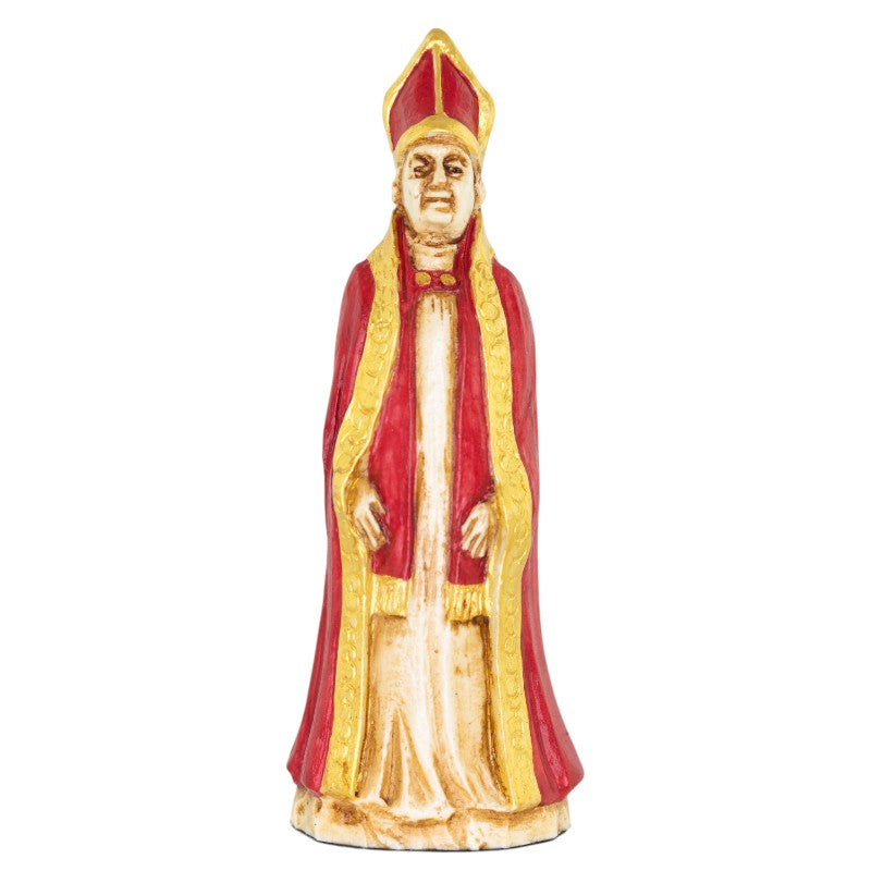 A handmade chess piece depicting a Thomas Wentworth, Earl of Stratford from The English Civil War.