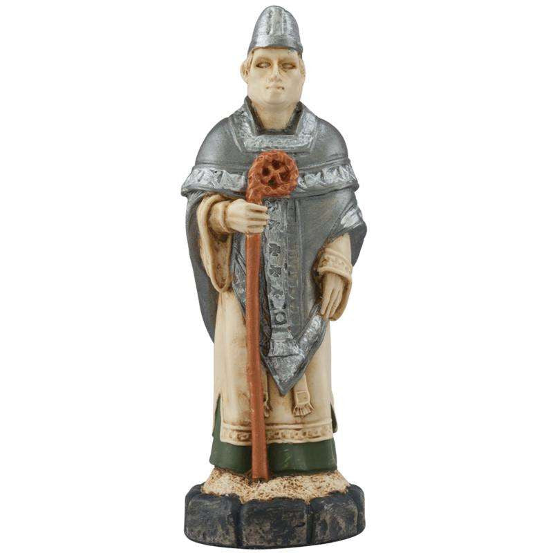 A handmade chess piece depicting an important figure from the Battle of Hastings.