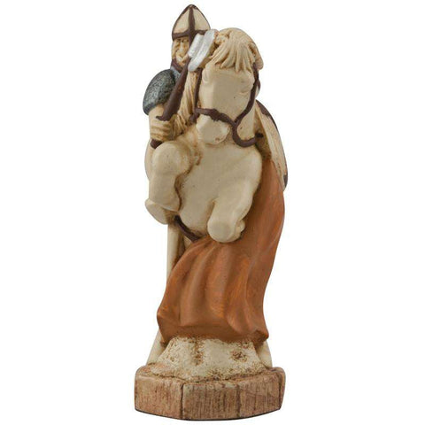 A handmade chess piece depicting an important figure from the Battle of Hastings.