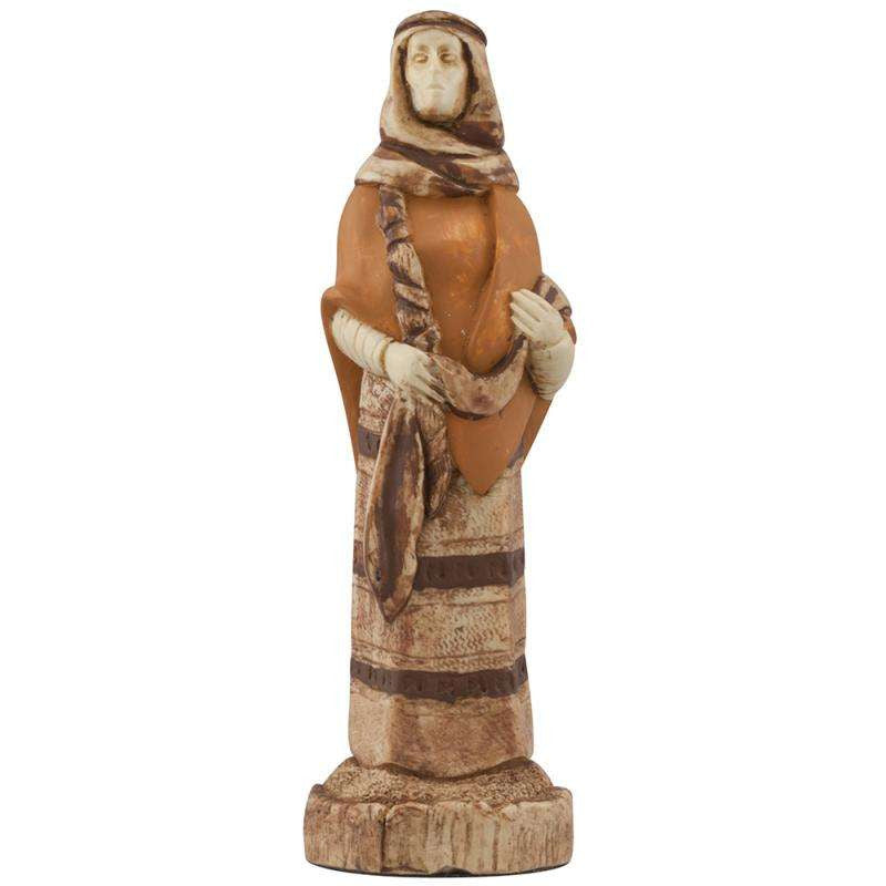 A handmade chess piece depicting an important figure from the Battle of Hastings.