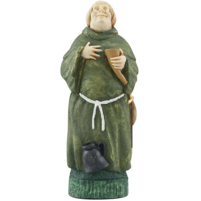 Hand painted themed Bishop chess piece depicting Friar Tuck, from the legend surrounding Robin Hood.

