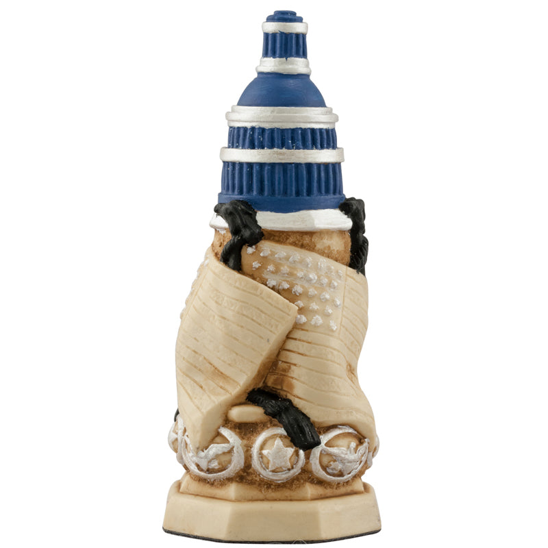 A handmade chess piece inspired by important characters from the American Civil War.