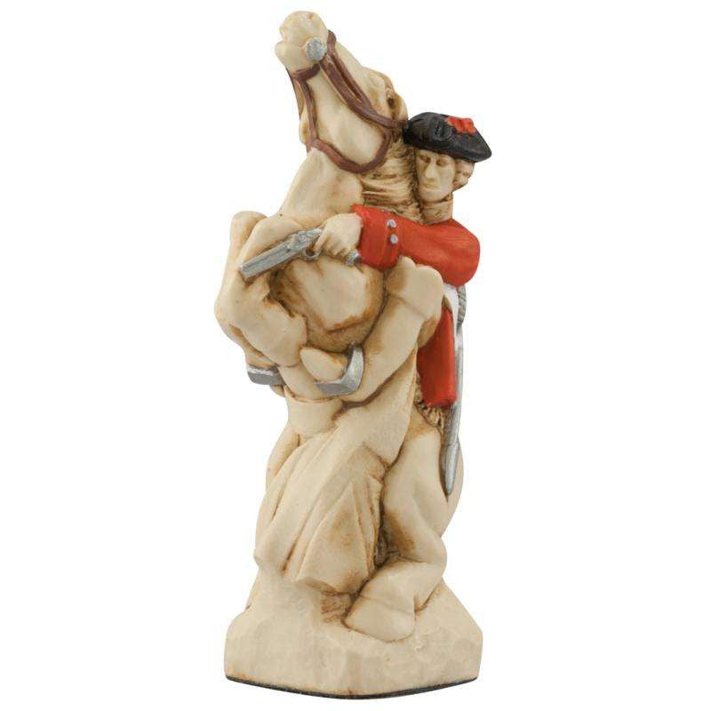 A handmade chess piece featuring an important figure from The Battle of Culloden.