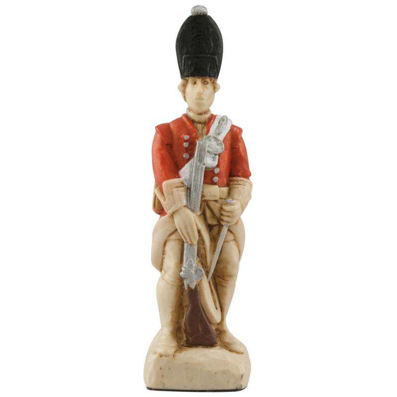 A handmade chess piece featuring an important figure from The Battle of Culloden.